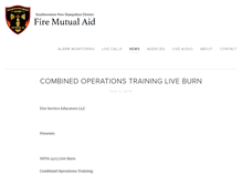 Tablet Screenshot of firemutualaid.com